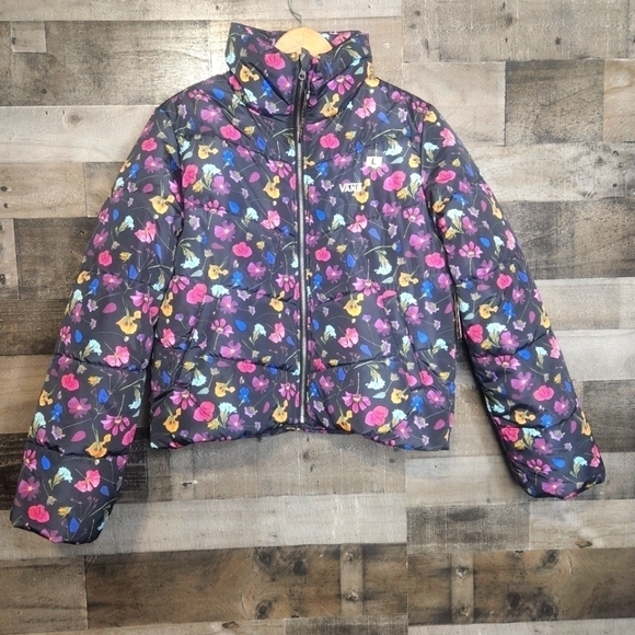 New Vans WOMEN'S VANS FOUNDRY VPUFFER MTE-1 JACKET black floraldesign - Picture 4 of 13